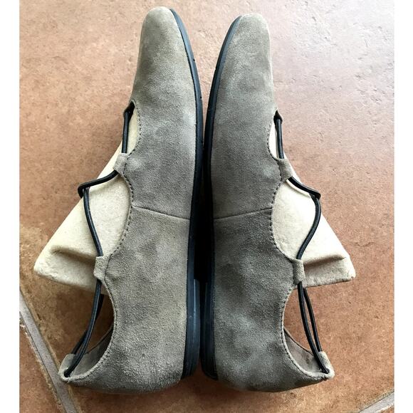 Earthies by Earth Brown Suede Ballet Slippers w Crossover Cords size 8.5 - Picture 7 of 16